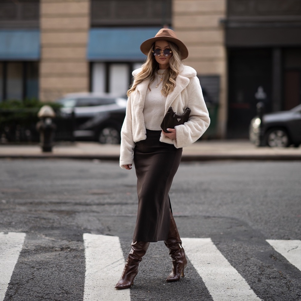 🤍 Revolve More to Come faux fur jacket - Picture 4 of 5